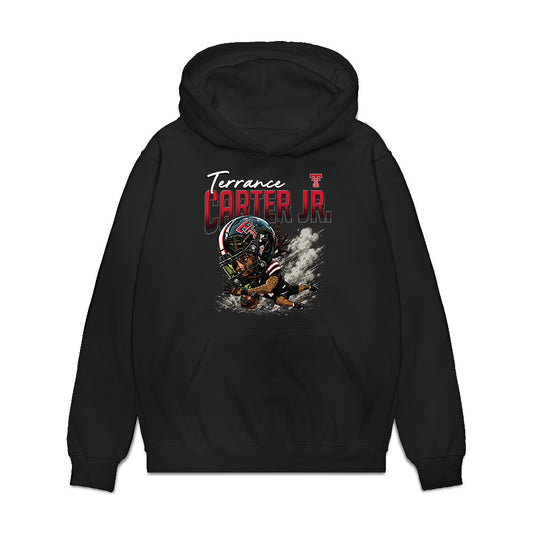 Texas Tech - NCAA Football : Terrance Carter Jr - Bobblehead Premium Hooded Sweatshirt-0