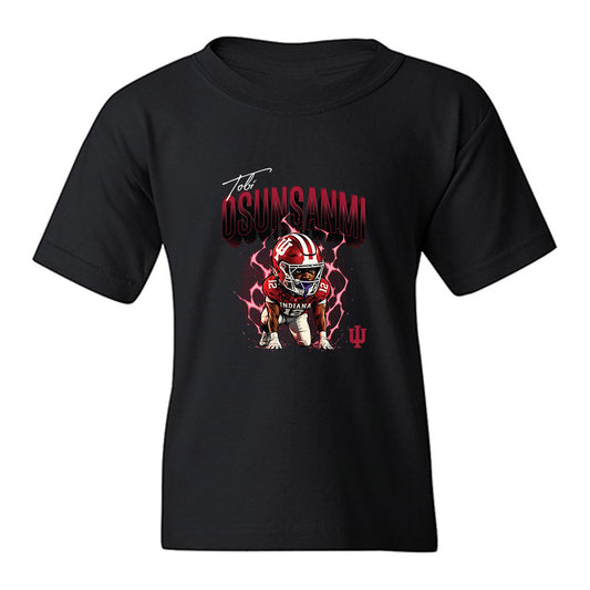 Indiana - NCAA Football : Tobi Osunsanmi - Caricature Youth T-Shirt-0