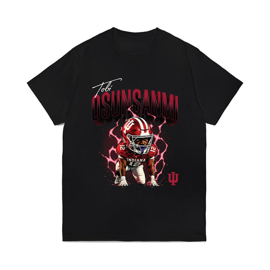 Indiana - NCAA Football : Tobi Osunsanmi - Caricature Comfort Colors T-Shirt-0