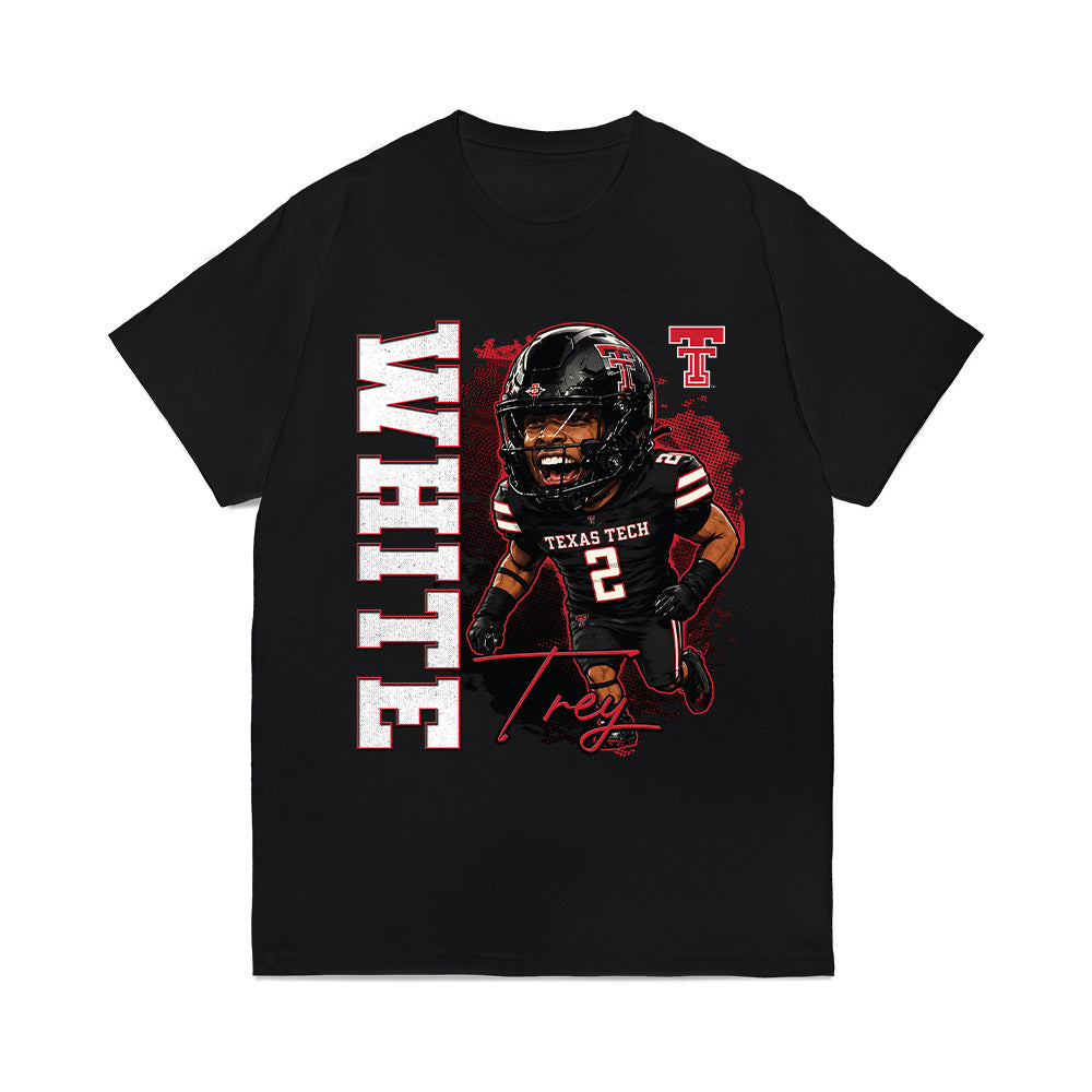 Texas Tech - NCAA Football : Trey White - Bobble Head Comfort Colors T-Shirt-0