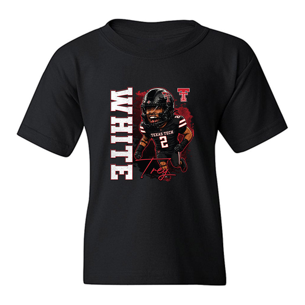 Texas Tech - NCAA Football : Trey White - Bobble Head Youth T-Shirt-0