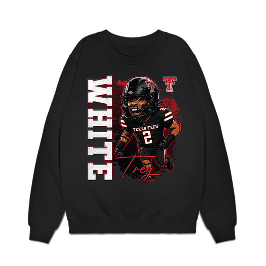 Texas Tech - NCAA Football : Trey White - Bobble Head Premium Crewneck Sweatshirt-0