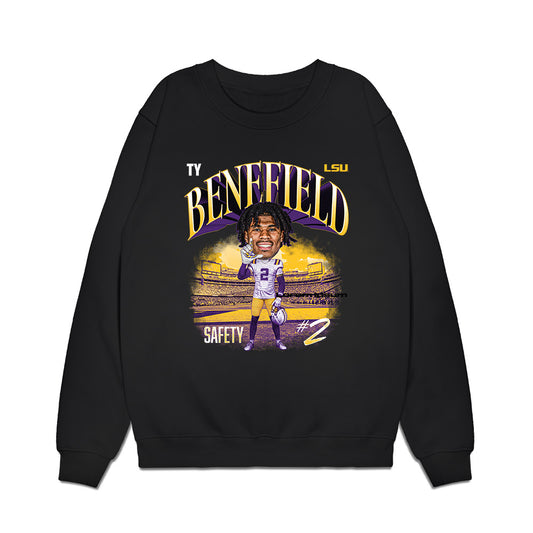 LSU - NCAA Football : Ty Benefield - Bobblehead Premium Crewneck Sweatshirt-0