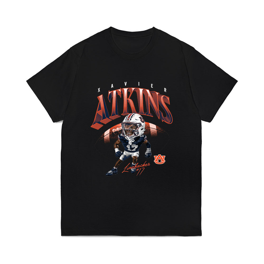 Auburn - NCAA Football : Xavier Atkins - Caricature Comfort Colors T-Shirt-0