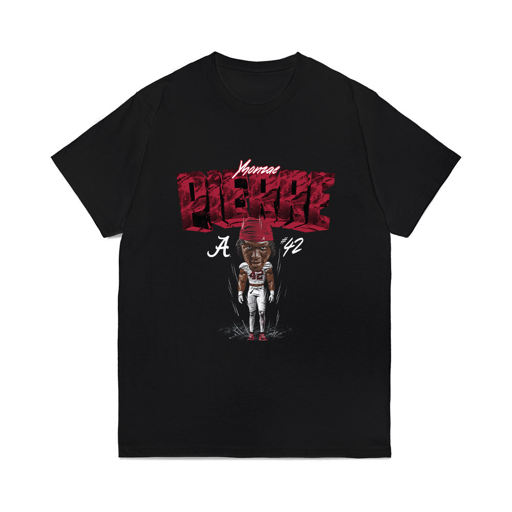 Alabama - NCAA Football : Yhonzae Pierre - Bobble Head Comfort Colors T-Shirt-0