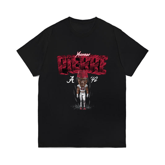 Alabama - NCAA Football : Yhonzae Pierre - Bobble Head Comfort Colors T-Shirt-0