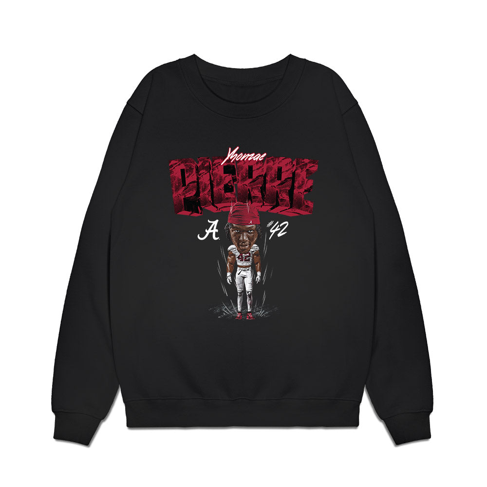 Alabama - NCAA Football : Yhonzae Pierre - Bobble Head Premium Crewneck Sweatshirt-0