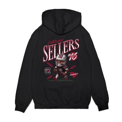 South Carolina - NCAA Football : LaNorris Sellers - Caricature Premium Hooded Sweatshirt-1