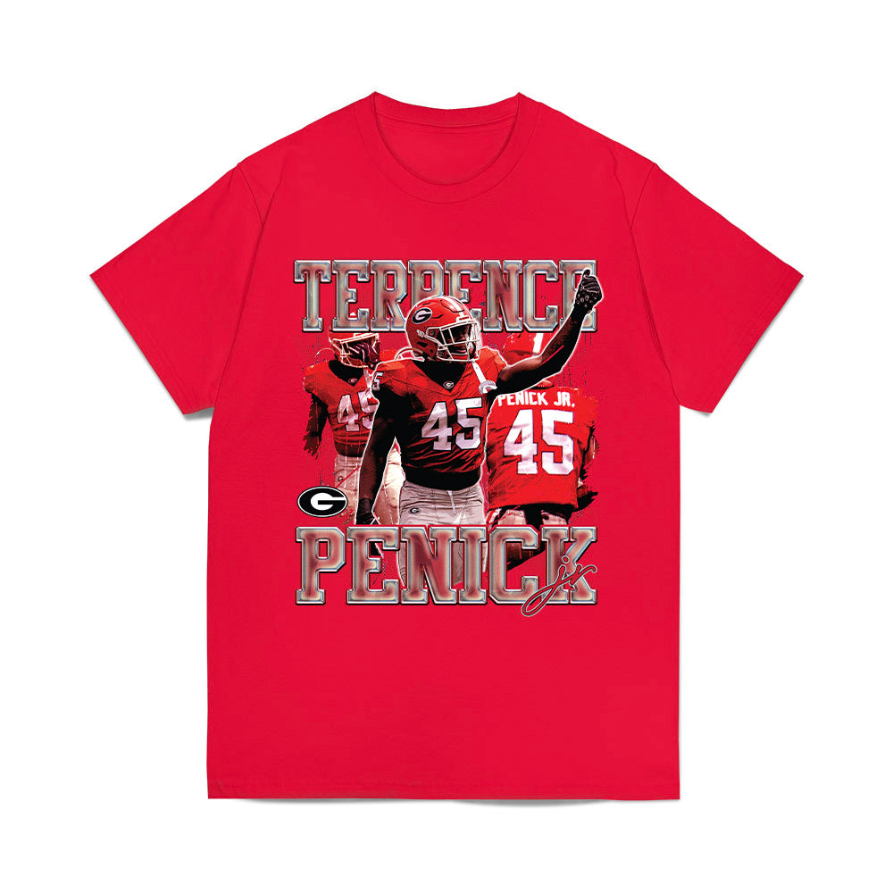 Georgia - NCAA Football : Terrence Penick Jr - Collage Comfort Colors T-Shirt-0