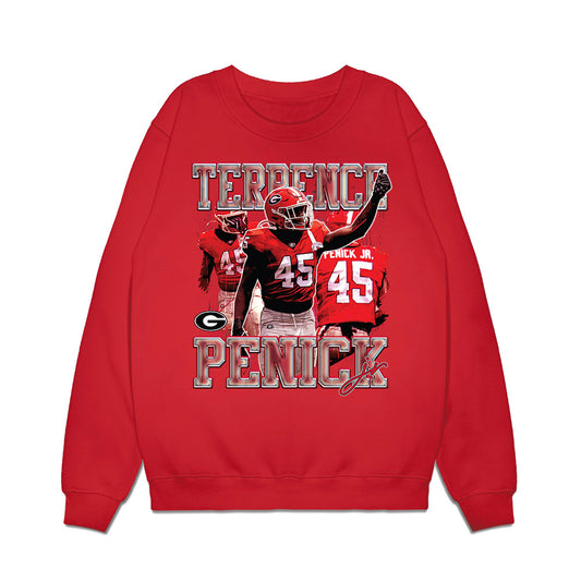 Georgia - NCAA Football : Terrence Penick Jr - Collage Premium Crewneck Sweatshirt-0