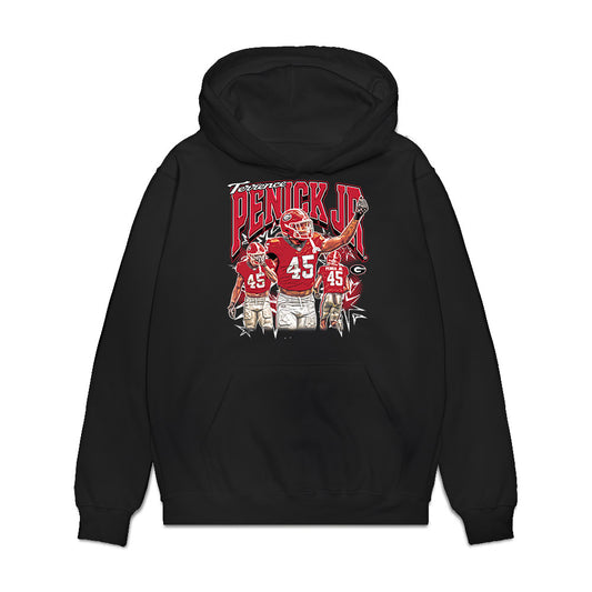 Georgia - NCAA Football : Terrence Penick Jr - Collage Premium Hooded Sweatshirt-0