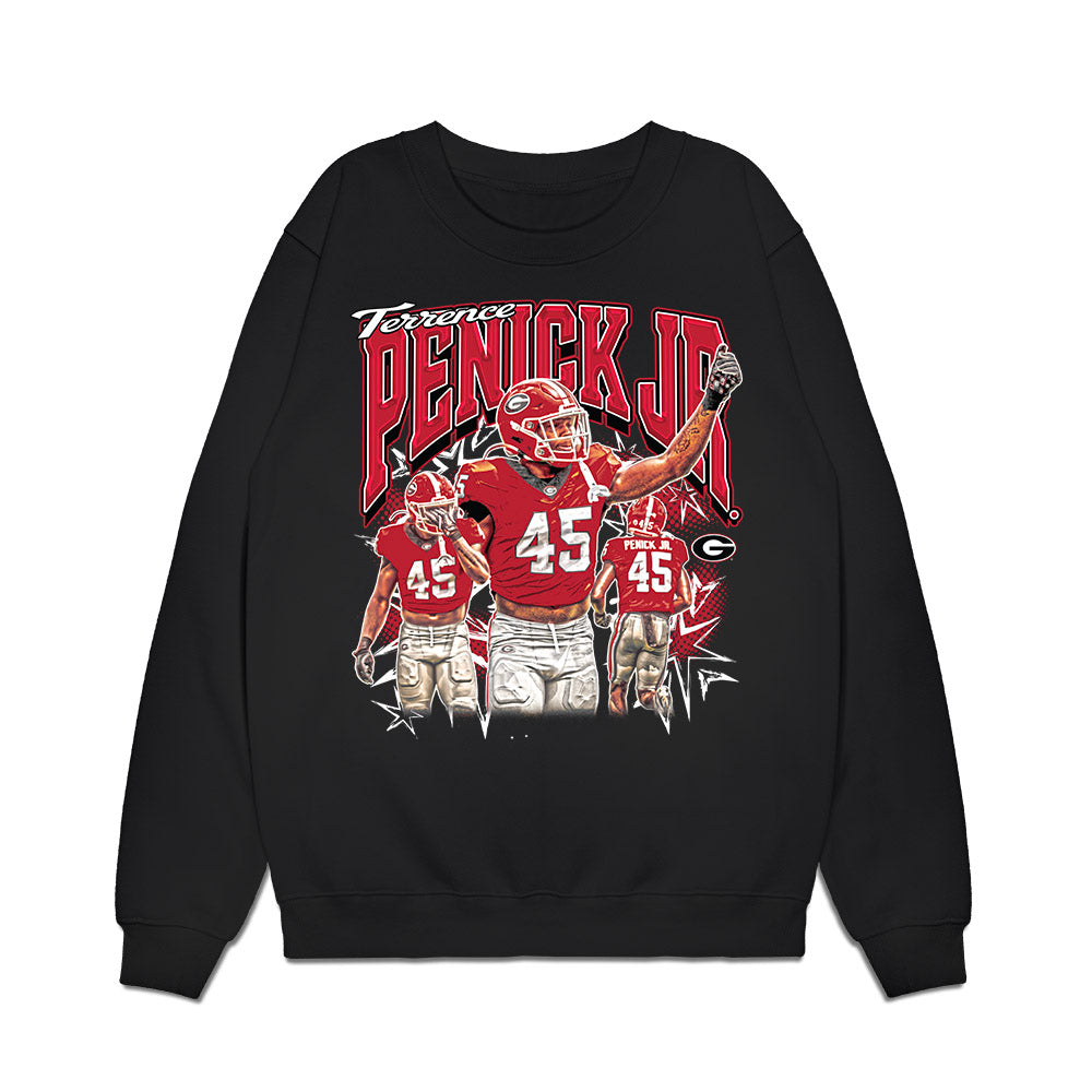 Georgia - NCAA Football : Terrence Penick Jr - Collage Premium Crewneck Sweatshirt-0