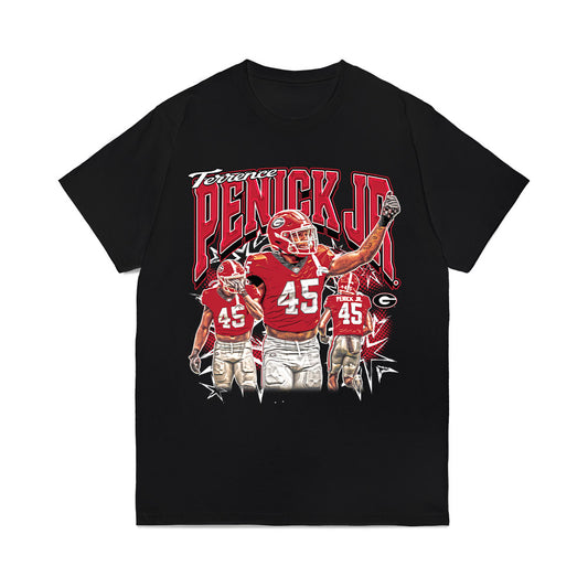Georgia - NCAA Football : Terrence Penick Jr - Collage Comfort Colors T-Shirt-0