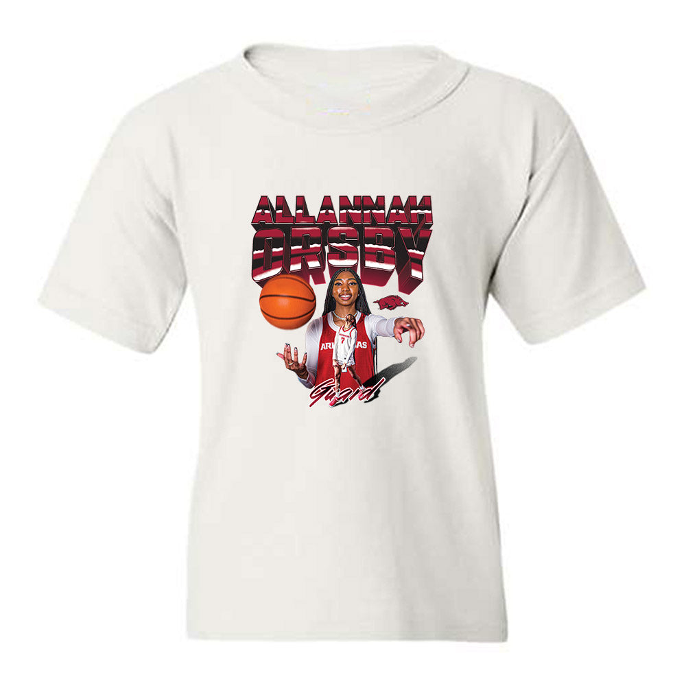 Arkansas - NCAA Womens Basketball : Allannah Orsby - Collage Youth T-Shirt-0