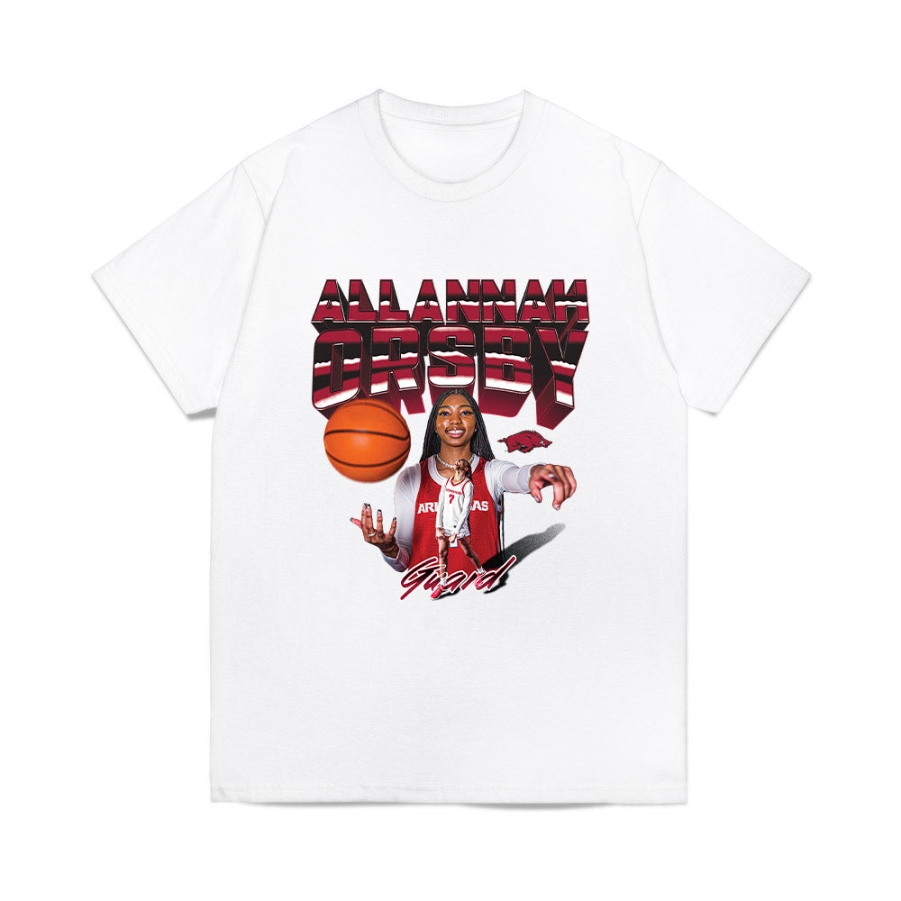 Arkansas - NCAA Womens Basketball : Allannah Orsby - Collage Comfort Colors T-Shirt-0