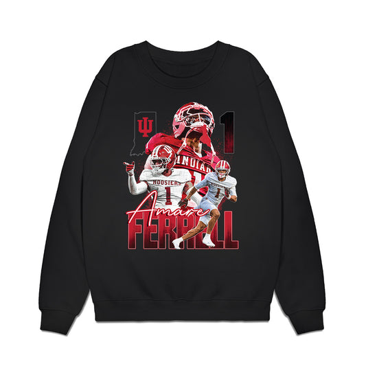 Indiana - NCAA Football : Amare Ferrell - Collage Premium Crewneck Sweatshirt-0