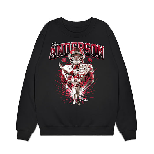 Oklahoma - NCAA Football : Ben Anderson - Collage Premium Crewneck Sweatshirt-0