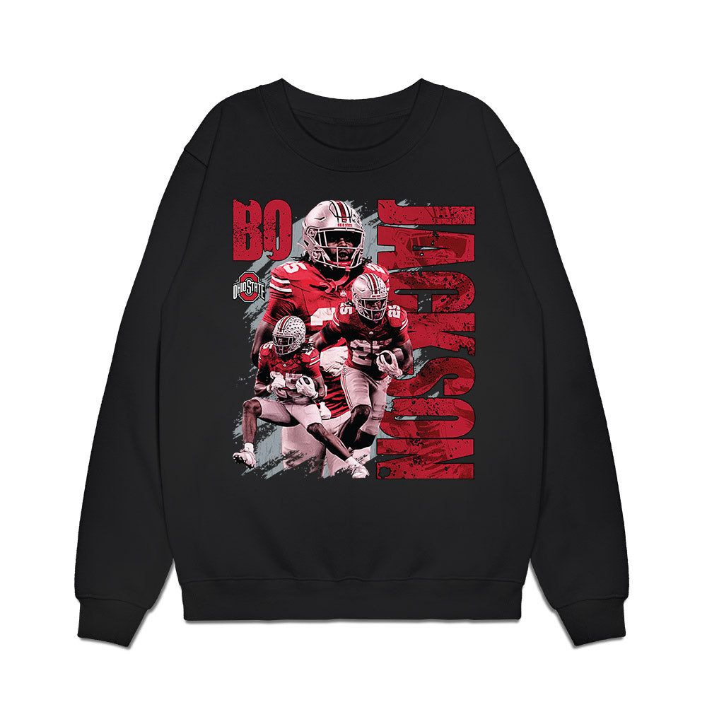Ohio State - NCAA Football : Bo Jackson - Collage Premium Crewneck Sweatshirt-0
