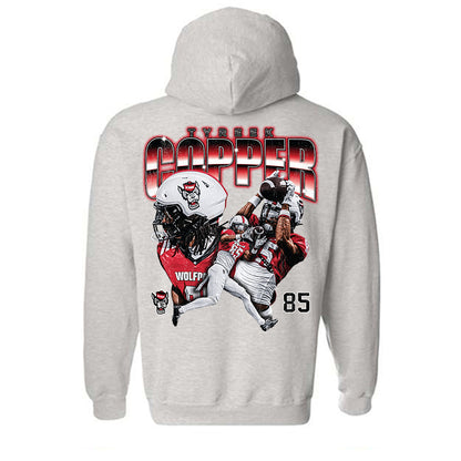 NC State - NCAA Football : Tyreek Copper - Collage Hooded Sweatshirt-1