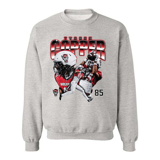 NC State - NCAA Football : Tyreek Copper - Collage Crewneck Sweatshirt-0