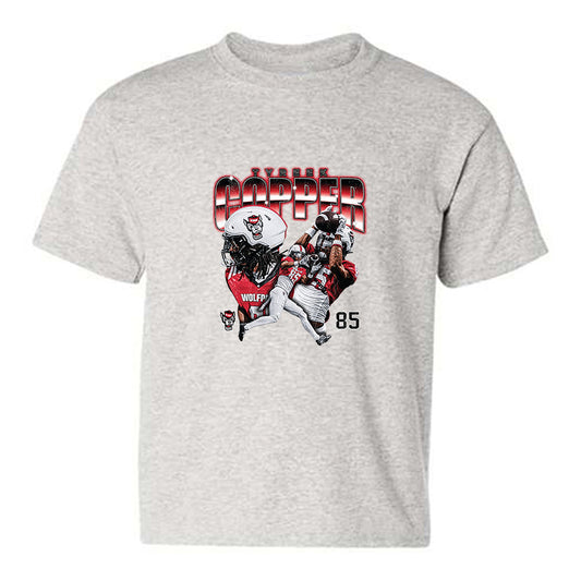 NC State - NCAA Football : Tyreek Copper - Collage Youth T-Shirt-0