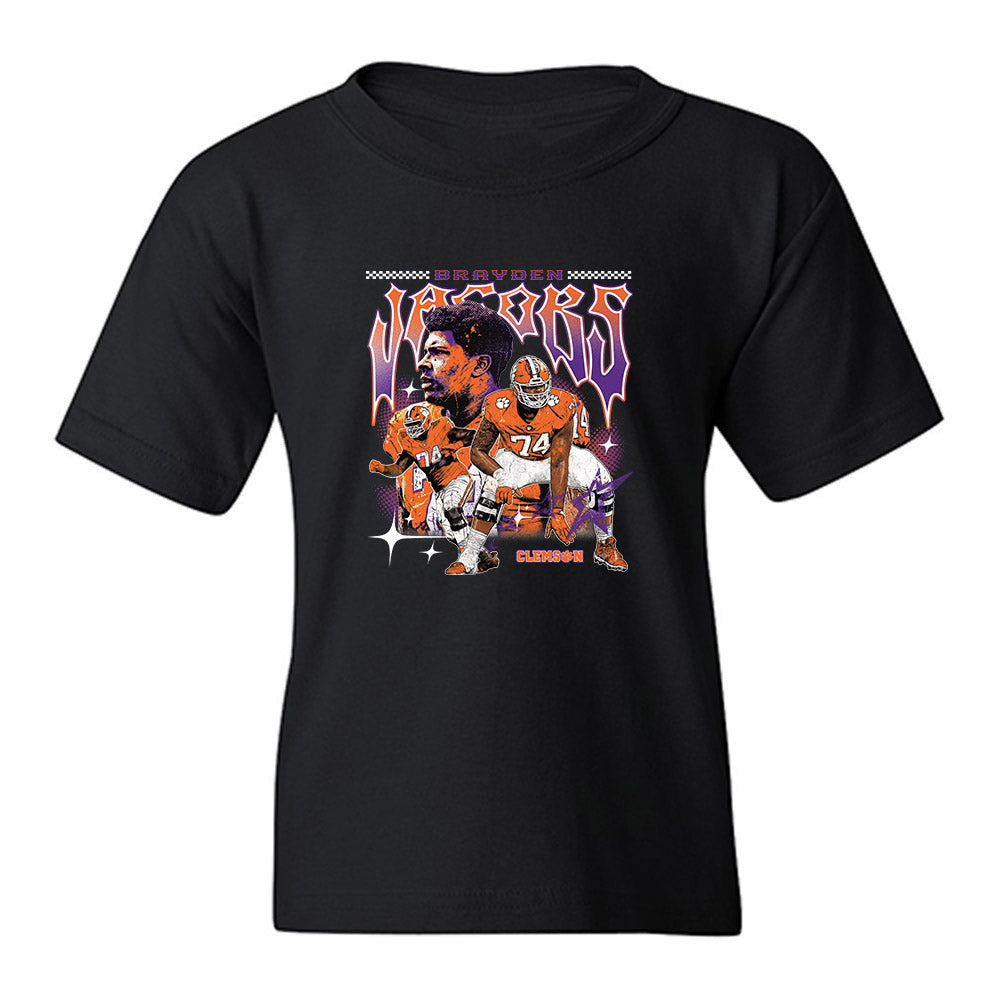 Clemson - NCAA Football : Brayden Jacobs - Collage Youth T-Shirt-0