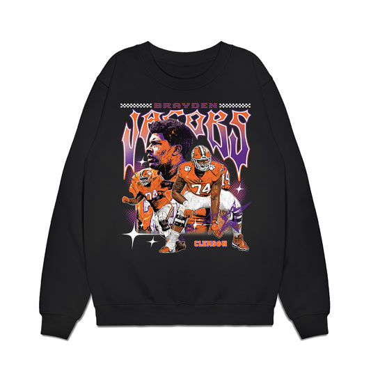 Clemson - NCAA Football : Brayden Jacobs - Collage Premium Crewneck Sweatshirt-0