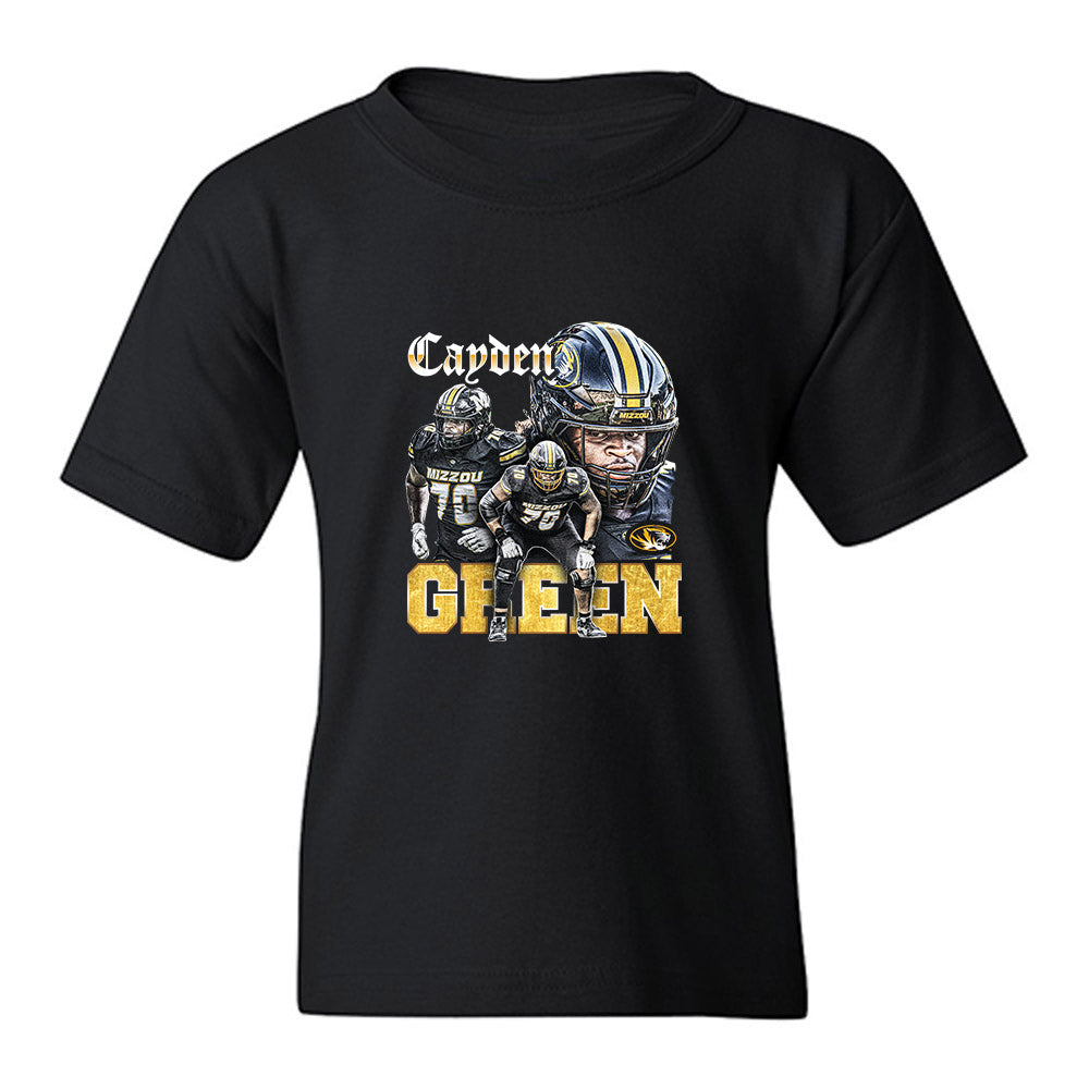 Missouri - NCAA Football : Cayden Green - Collage Youth T-Shirt-0