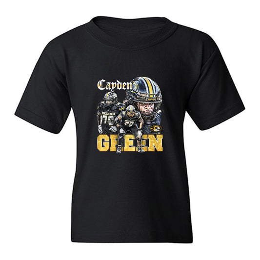 Missouri - NCAA Football : Cayden Green - Collage Youth T-Shirt-0