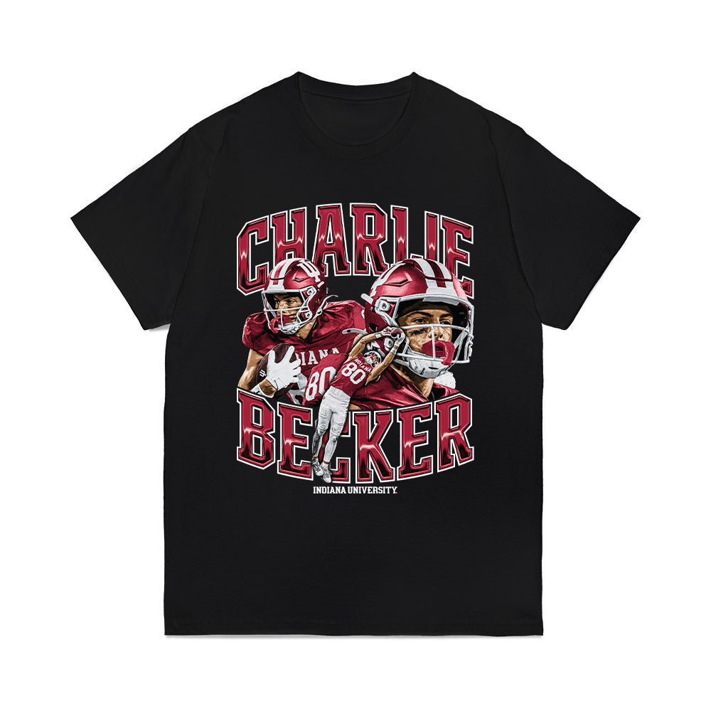 Indiana - NCAA Football : Charlie Becker - Collage Comfort Colors T-Shirt-0