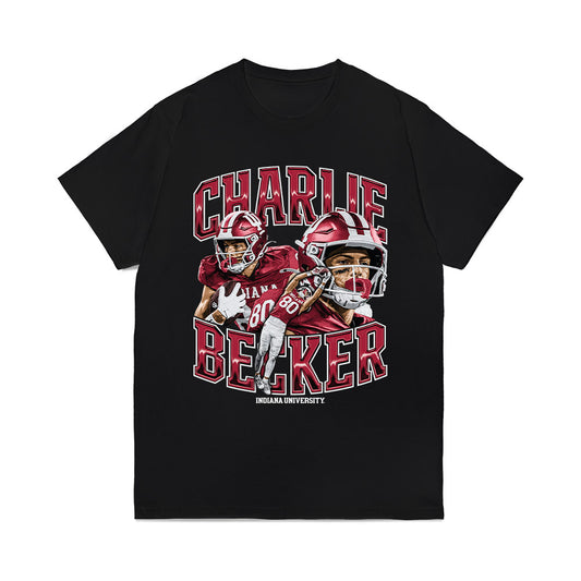 Indiana - NCAA Football : Charlie Becker - Collage Comfort Colors T-Shirt-0