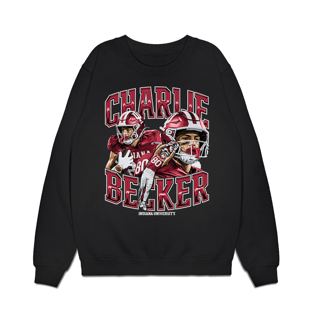 Indiana - NCAA Football : Charlie Becker - Collage Premium Crewneck Sweatshirt-0