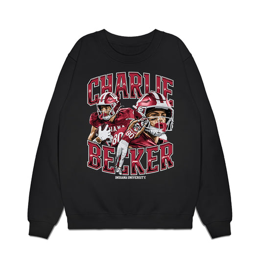 Indiana - NCAA Football : Charlie Becker - Collage Premium Crewneck Sweatshirt-0