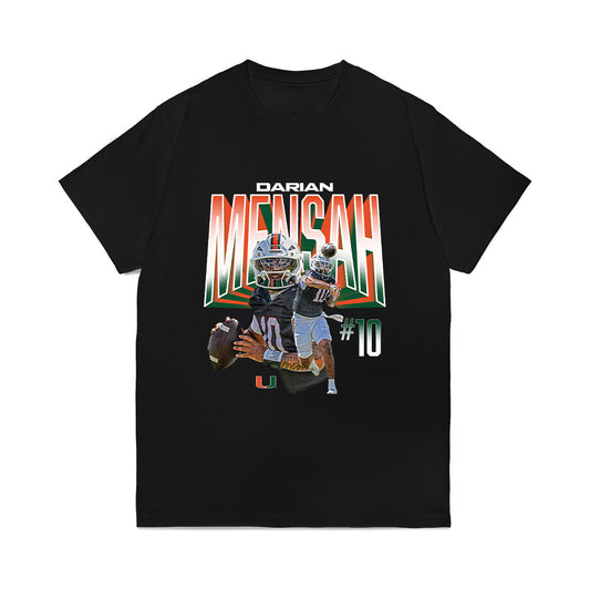 Miami - NCAA Football : Darian Mensah - Collage Comfort Colors T-Shirt-0