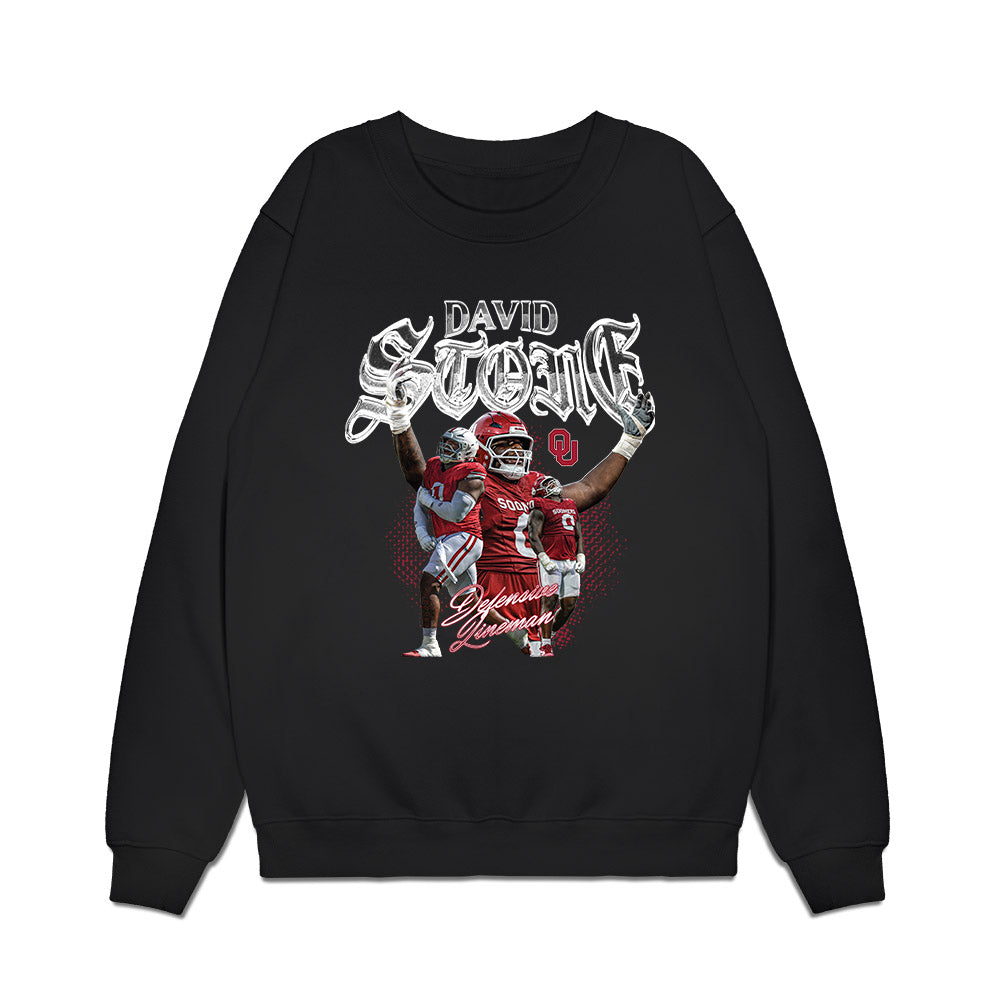 Oklahoma - NCAA Football : David Stone - Collage Premium Crewneck Sweatshirt-0