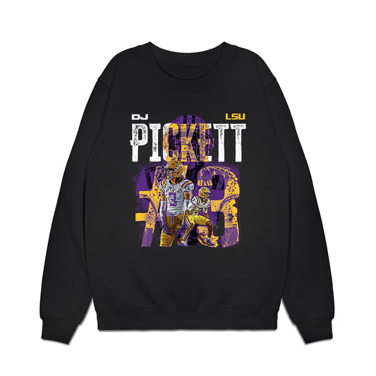 LSU - NCAA Football : DJ Pickett - Collage Premium Crewneck Sweatshirt-0
