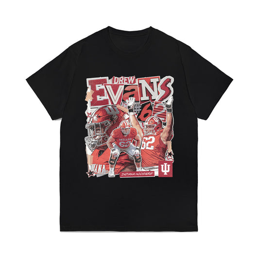 Indiana - NCAA Football : Drew Evans - Collage Comfort Colors T-Shirt-0