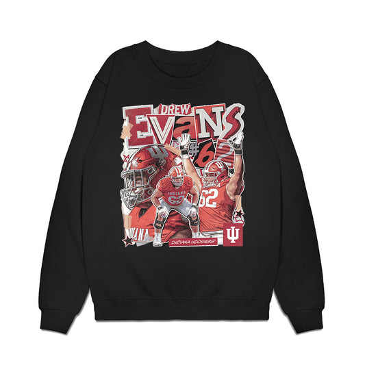 Indiana - NCAA Football : Drew Evans - Collage Premium Crewneck Sweatshirt-0