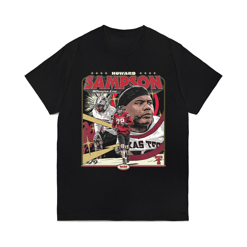 Texas Tech - NCAA Football : Howard Sampson - Collage Comfort Colors T-Shirt-0
