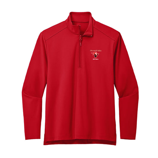 UH Hilo - NCAA Softball : Janessa Santos - Premium Quarter Zip Jacket-0