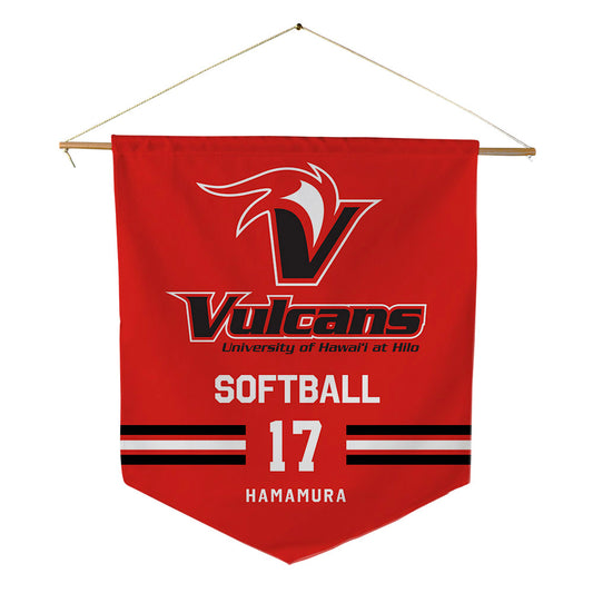 UH Hilo - NCAA Softball : Lia Hamamura - Pennant - 18" x 21"-0