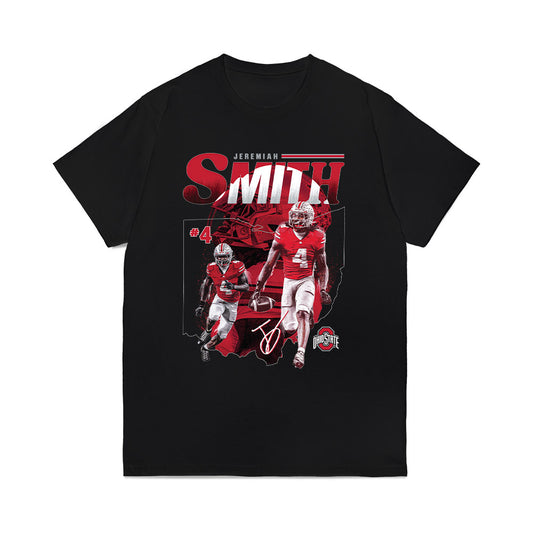 Ohio State - NCAA Football : Jeremiah Smith - Collage Comfort Colors T-Shirt-0
