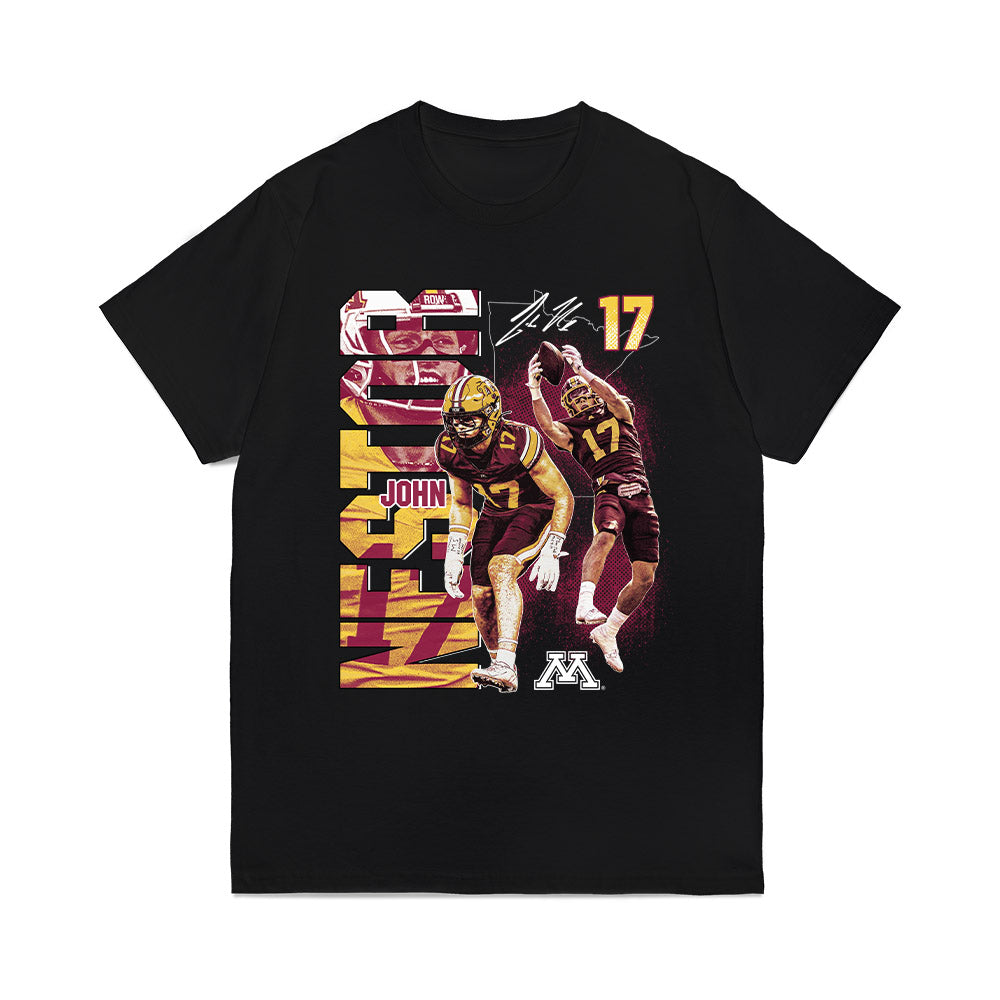 Minnesota - NCAA Football : John Nestor - Collage Comfort Colors T-Shirt-0
