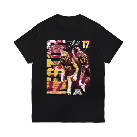 Minnesota - NCAA Football : John Nestor - Collage Comfort Colors T-Shirt-0