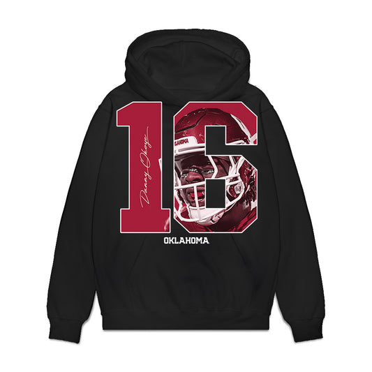 Oklahoma - NCAA Football : Danny Okoye - Graphic Premium Hooded Sweatshirt-0