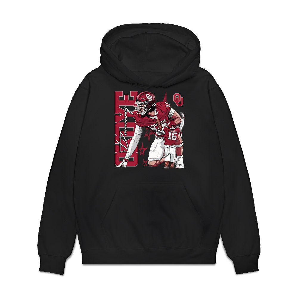 Oklahoma - NCAA Football : Danny Okoye - Collage Premium Hooded Sweatshirt-0