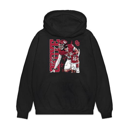 Oklahoma - NCAA Football : Danny Okoye - Collage Premium Hooded Sweatshirt-0