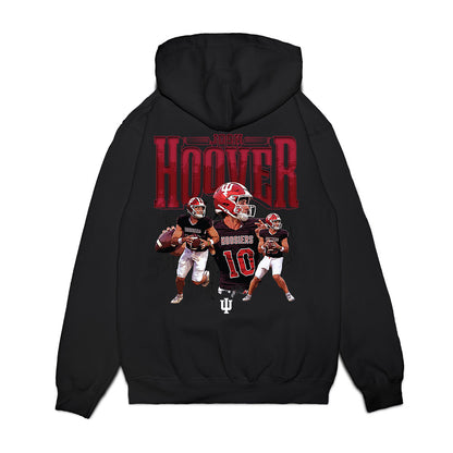 Indiana - NCAA Football : Josh Hoover - Collage Premium Hooded Sweatshirt-1