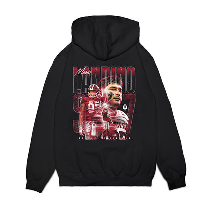 Indiana - NCAA Football : Mario Landino - Collage Premium Hooded Sweatshirt-1