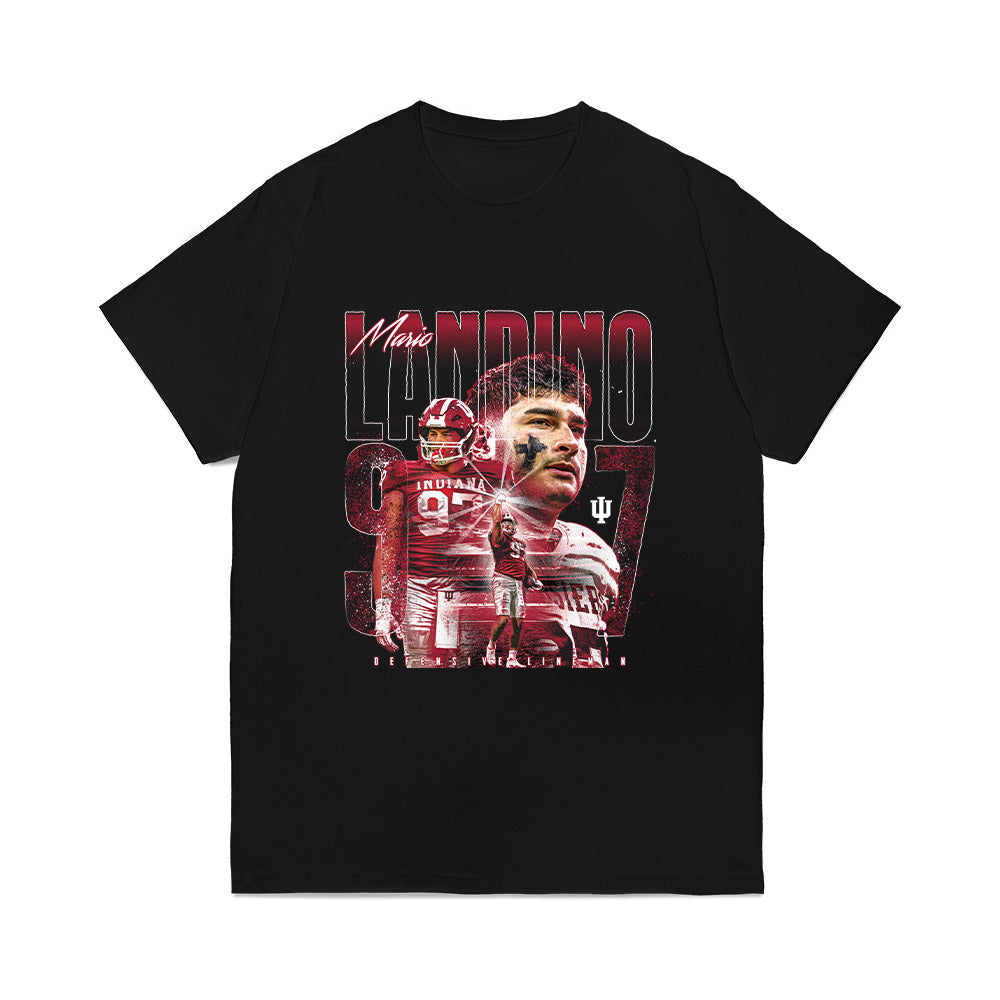 Indiana - NCAA Football : Mario Landino - Collage Comfort Colors T-Shirt-0